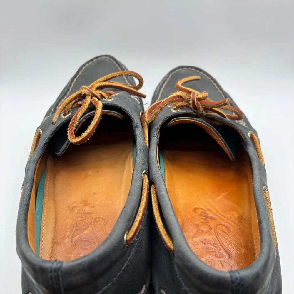 Sperry Gold Cup Boat Shoes Mens 10M Blue Leather Authentic Original Loafers